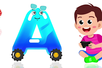 create kids learning videos