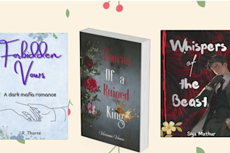 design a dark romance or romantasy book cover