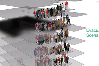 provide evacuation simulation with 3d animation services