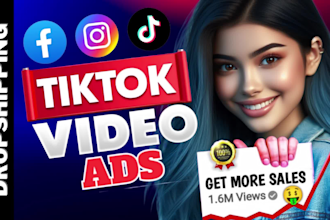 create viral tik tok video ads,dropshipping video ads with a perfect hook