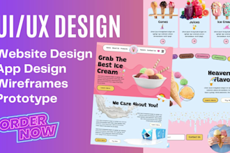 design whole website layout and website mockup using figma