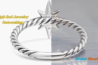 do high end jewelry retouch product photo editing