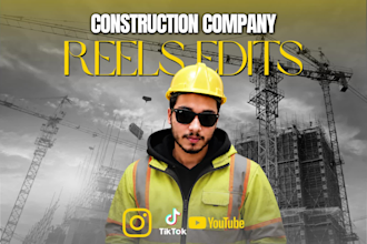 edit construction company reels and project progress videos
