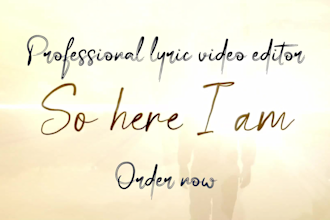 make a stunning animated lyric music video for your song