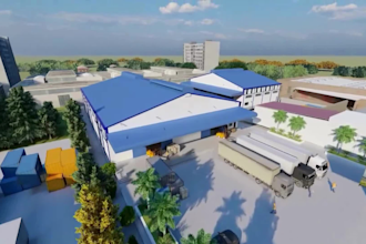create 3d industrial animation logistic warehouse architecture walkthrough video