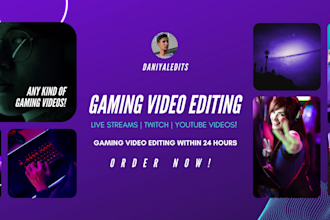 edit your gaming video for youtube within 24 hours