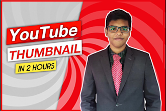 design catchy youtube thumbnail