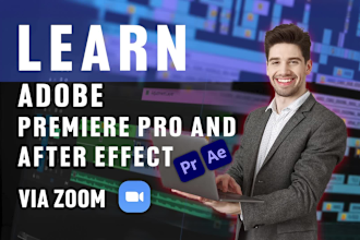 teach you how to edit videos in adobe premiere pro and after effect