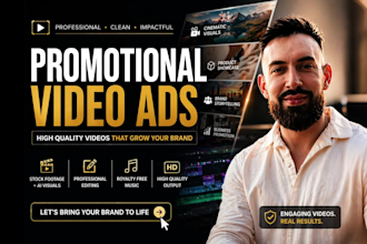 create professional promotional videos and ai video ads