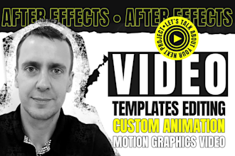 professional video template editing and logo intro creation in after effect
