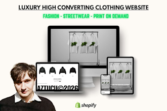 build luxury clothing brand website on shopify streetwear highend