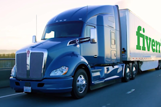 make a shipping transportation truck trailer video