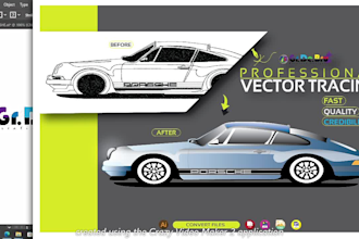do vector tracing, redraw image, redesign, cleanup logo