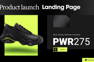design wix editor x website or product launching landing page