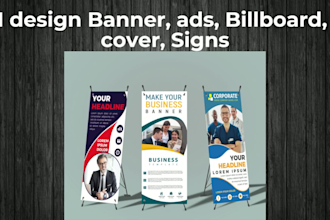 do outstanding roll up banner, retractable, sign, ads,header