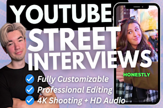 shoot a youtube street interview video in new york city nyc