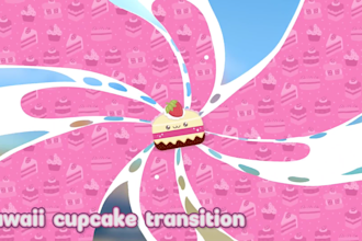 cute chibi stinger transition for live streams twitch