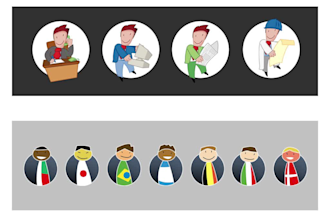 design creative hand drawn icons for your projects