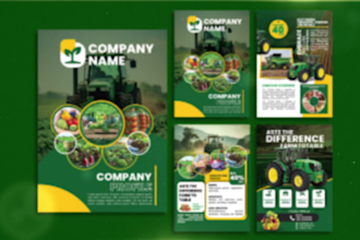 company profile, corporate, business profile, project profile or brochure design