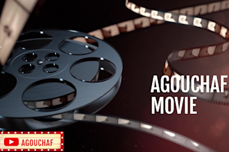 create 2 cinema projector videos intro outro
