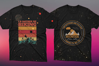 do vintage retro logo t shirt design or graphics t shirt design