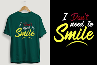 create awesome custom typography t shirt design