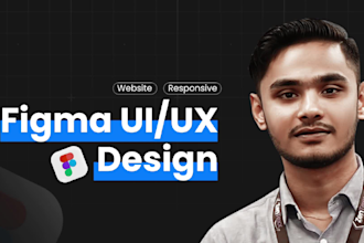do figma design for website, web app, saas, CRM etc