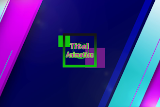 do titles animation or text animation and lower thirds