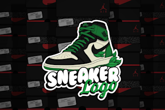make you a professional sneaker logo for your sneaker business or store