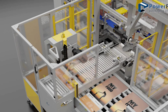 create 3d manufacturing process machinery 3d industrial machine animation