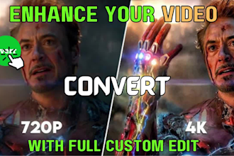 enhance, upscale and edit your video