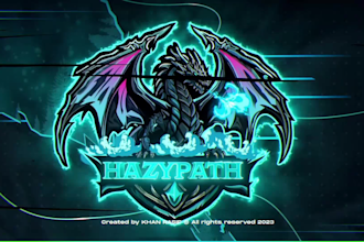 make cool twitch intro, stream logo, stream overlay animation, twitch sub badges