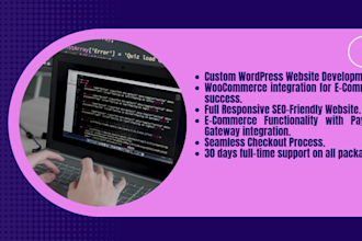 design fashion and clothing ecommerce wordpress website with woocommerce
