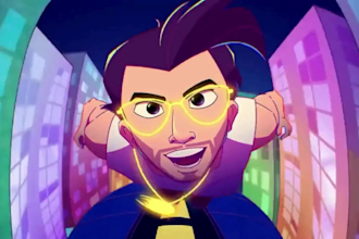create 2d music animation video, 2d custom cartoon video for your song