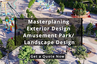 do 3d, 2d and master plan rendering for your project