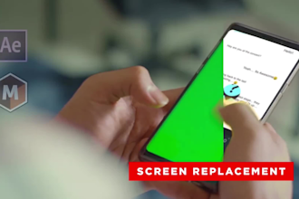 do high quality screen replacement and green screen tracking
