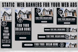 design static web banner display ads for google adword ads