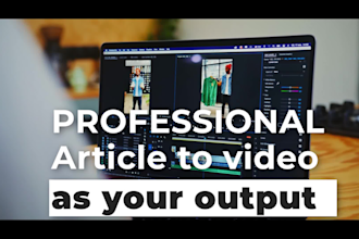 edit your article into professional video with voice over