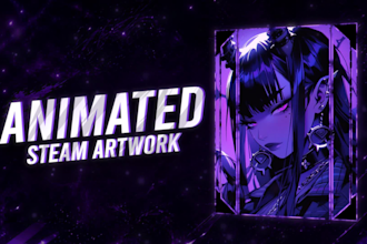 design masterpiece animated steam artwork for you profile
