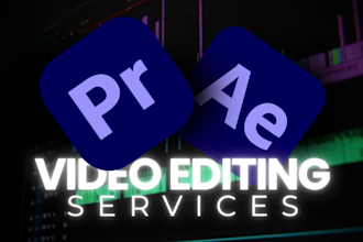 be your video editor for youtube videos, instagram reels, podcasts and vlogs
