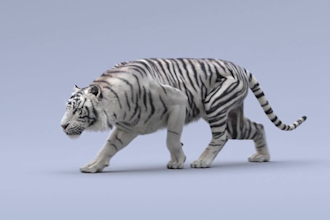 photorealistic, 3d animal animation, 3d character model vfx, cgi, xgen hair fur