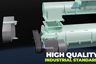 do 3d industrial product promo commercial cgi ads video animation