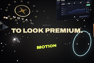 create custom 2d 3d motion graphics and animated promo videos