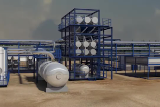 create 3d industrial production plant animation 3d oil and gas technical video