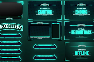 design stream overlay using my 3 years of creative idea