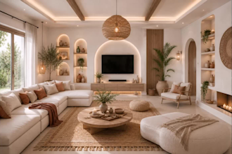 do full boho, scandinavian, bali interior design service for all spaces