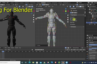 rig your 3d character in blender for game engines and animation