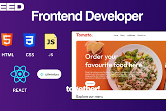 do front end web development in react js and javascript for saas web apps