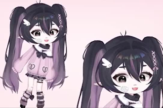 design and rig male and female live 2d vtuber model twitch emote sub badge