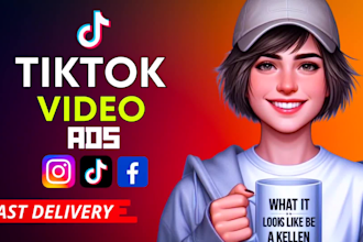 create tik tok dropshipping ads,tiktok video ads and short video ads
